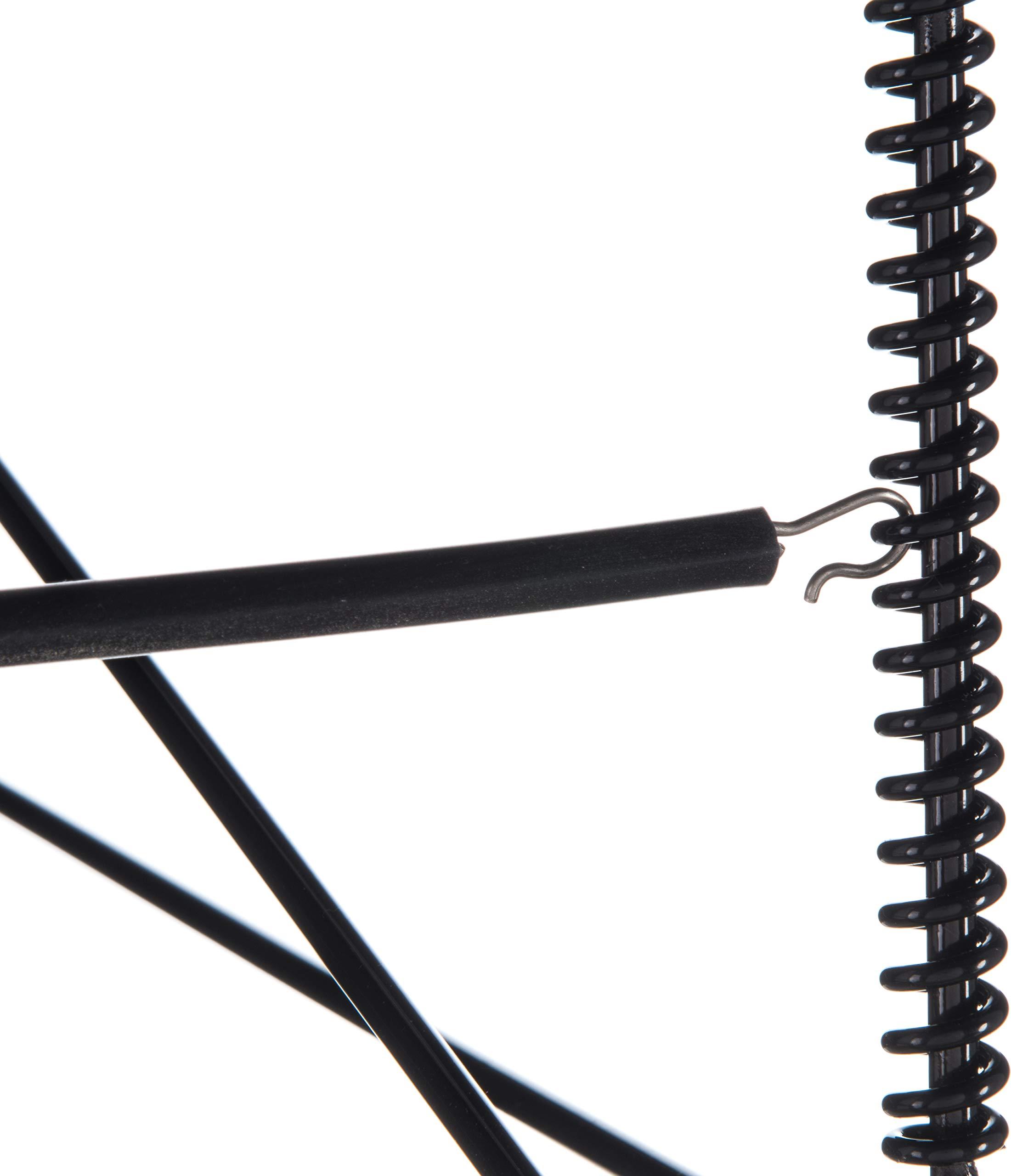 Carlisle Paddles San Jamar Wireworks Cup and Lid Dispenser Fits 8 - 44 Oz. Cups, 4 Tiers with Suction Cup Feet for Restaurants, Fast Food, And Kitchens, Plastic, 8.25 X 21.25 X 28 Inches, Black