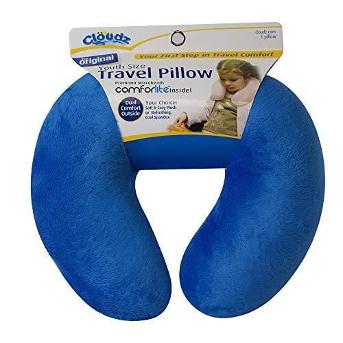 Cloudz Cloudz Kids Dual Comfort Microbead Travel Neck Pillow - Blue