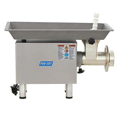 PRO-CUT PRO-CUT KG-22-W Meat Grinder, 1 hp Motor, Stainless Steel Construction, Washerless Grinding System, Large