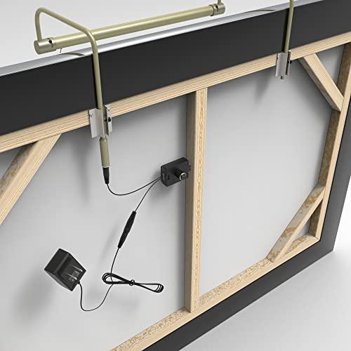 Cocoweb Cocoweb 12\" Tru-Slim LED Picture Light in Antique Brass with Plug-in Adapter and Remote Control