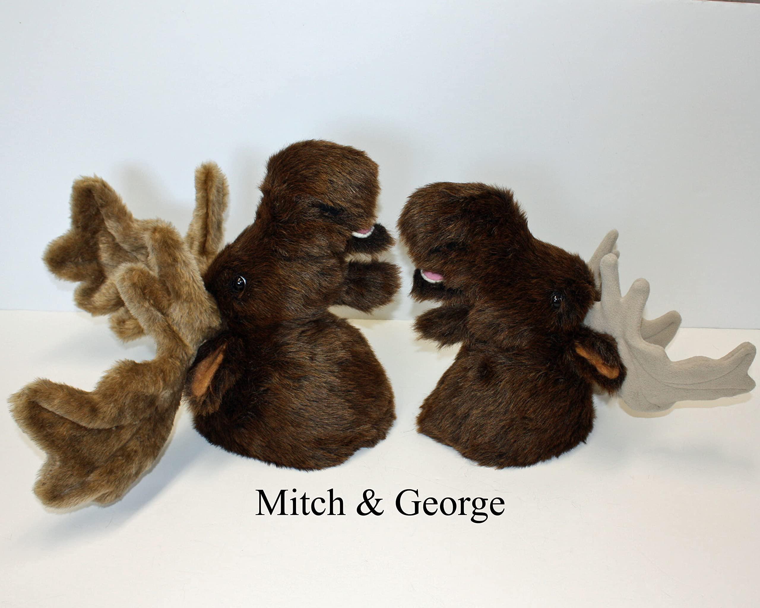 Fairgame Wildlife Plush Moose Head \"George\" Medium Shoulder Mount