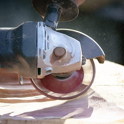 King Arthur's Tools King Arthur's Tools Original and Patented Round Coarse Blue Holey Galahad Tungsten Carbide Disc for Woodworking, Shaping, and Smoothing - Fits most Standard 4 1/2", 115-125mm Angle Grinders #47851 RCB