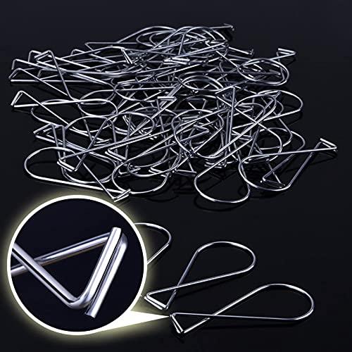 Outus 300 Packs Ceiling Hook Tile Hooks T-bar Clips Drop Ceiling Clips for Office, Classroom, Home and Wedding Decoration, Hanging Sign from Suspended Tile/Grid/Drop Ceilings