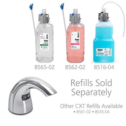 Gojo GOJO CXT Counter Mount Foam Soap Dispensing System, Chrome Finish, Counter Mount Dispenser for GOJO CX 1500/2300 mL Foam Soap Refills (Pack of 1) - 8540-01