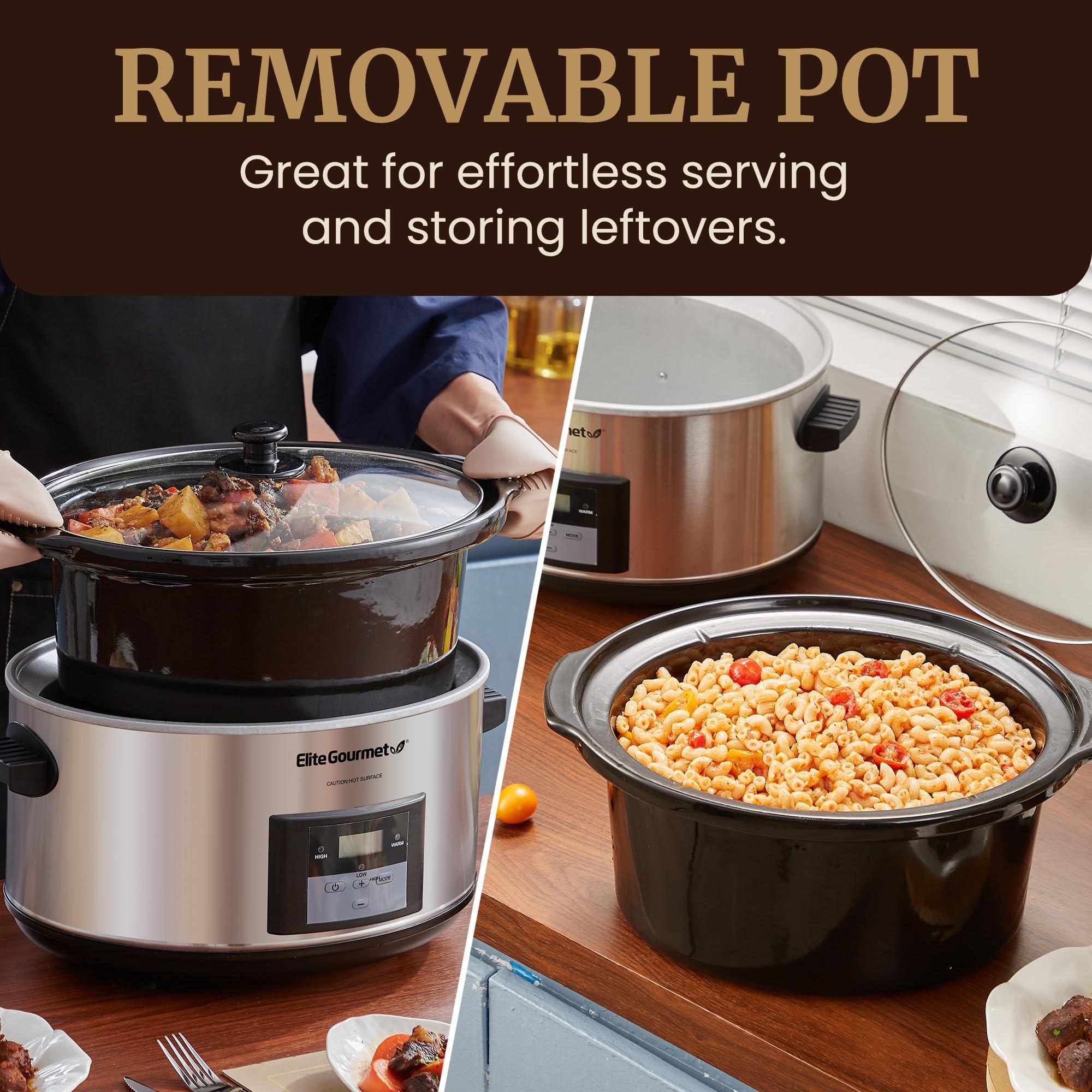 Elite Gourmet MST-900D Digital Programmable XL Jumbo Slow Cooker