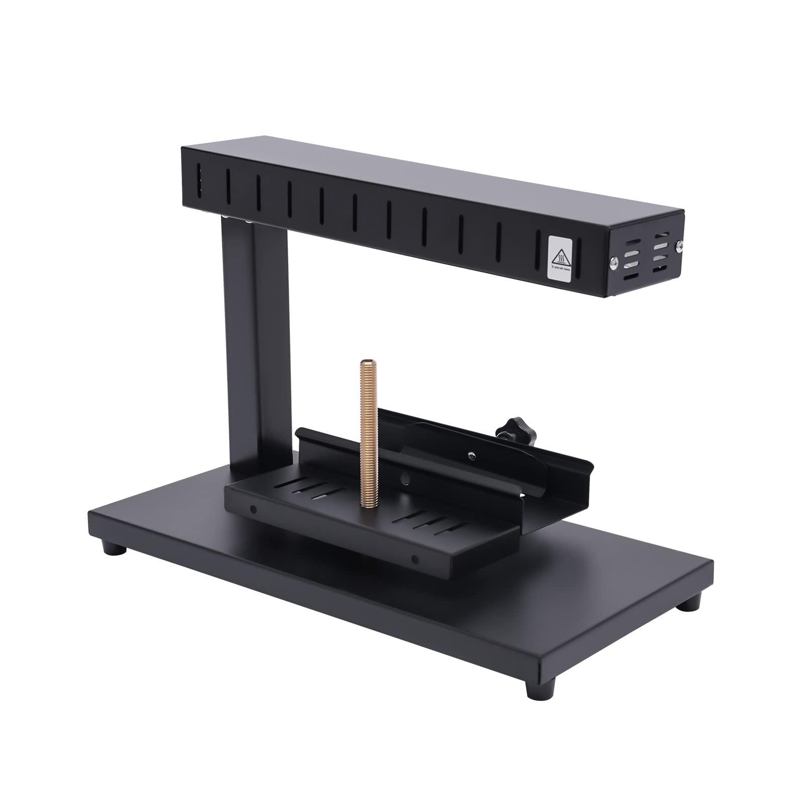 HinLIaDa Electric Raclette Cheese Melter Machine, 750W Commercial Cheese Grill Melting Warmer For Half Nacho Cheese Wheel, Adjustable Angle and Height, Stainless Steel Cheese Heater Machine (Single Holder)