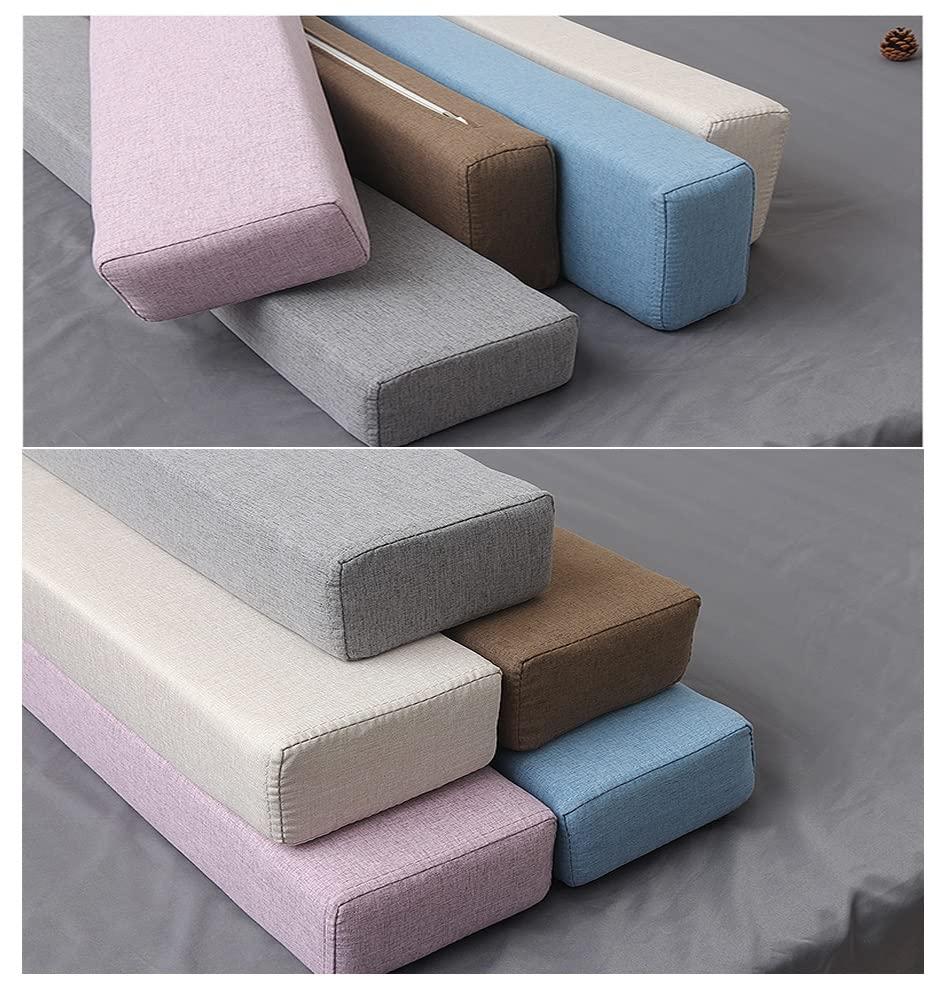 ydhgifd Bed Gap Filler for Headboard Mattress Gap Filler Bolster Pillow for Bed Long Pillow Closes Gap Between Mattress and Headboard Headboards Cushion Bed Gap Filler (Color : Gray, Size : 10X10X5X100cm)