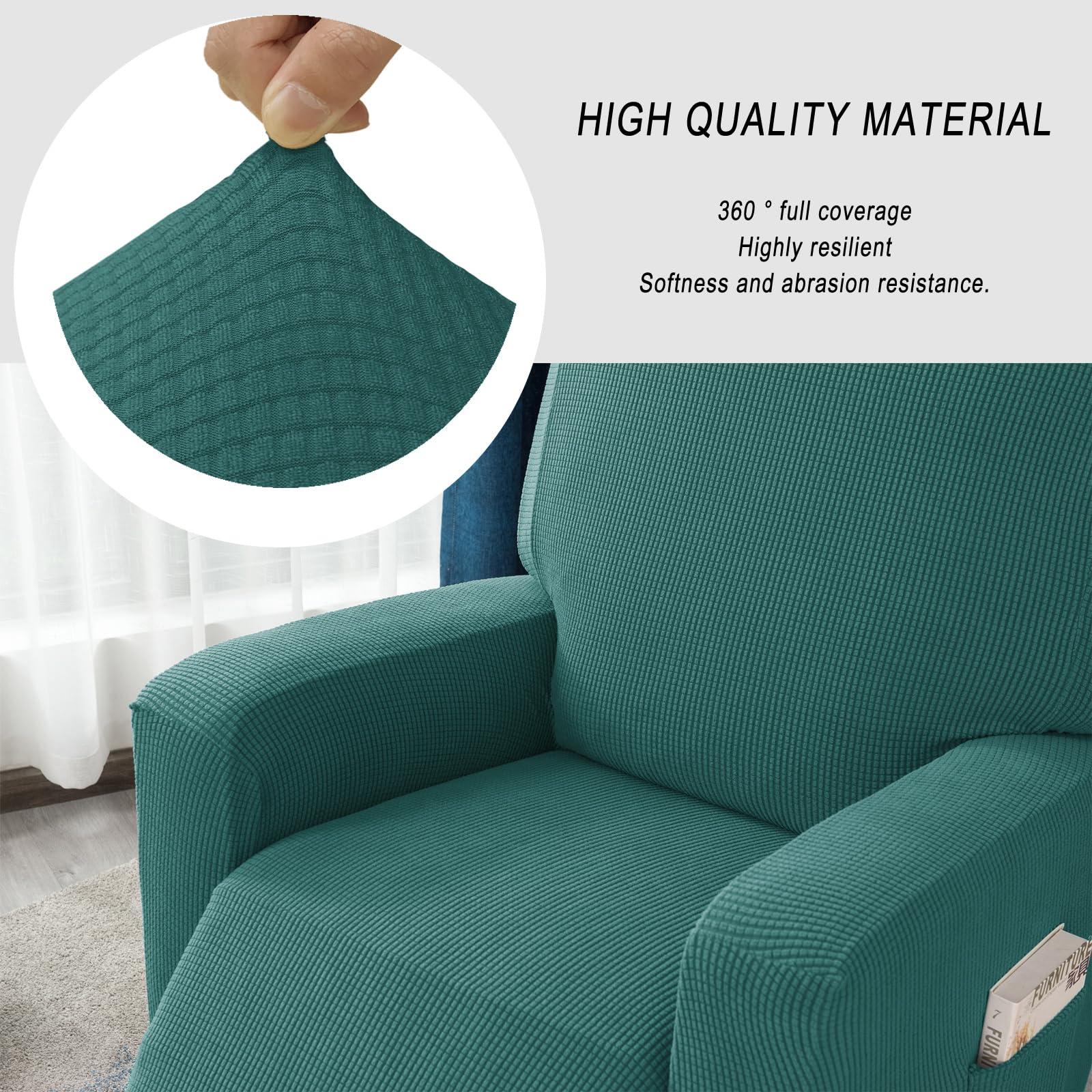 CACXKEP CACXKEP Chair Slipcover Lazy Boy Recliner Covers Recliner Sofa Covers Chair Cover for Recliner Fitted Couch Furniture Protector,C,3 Seater