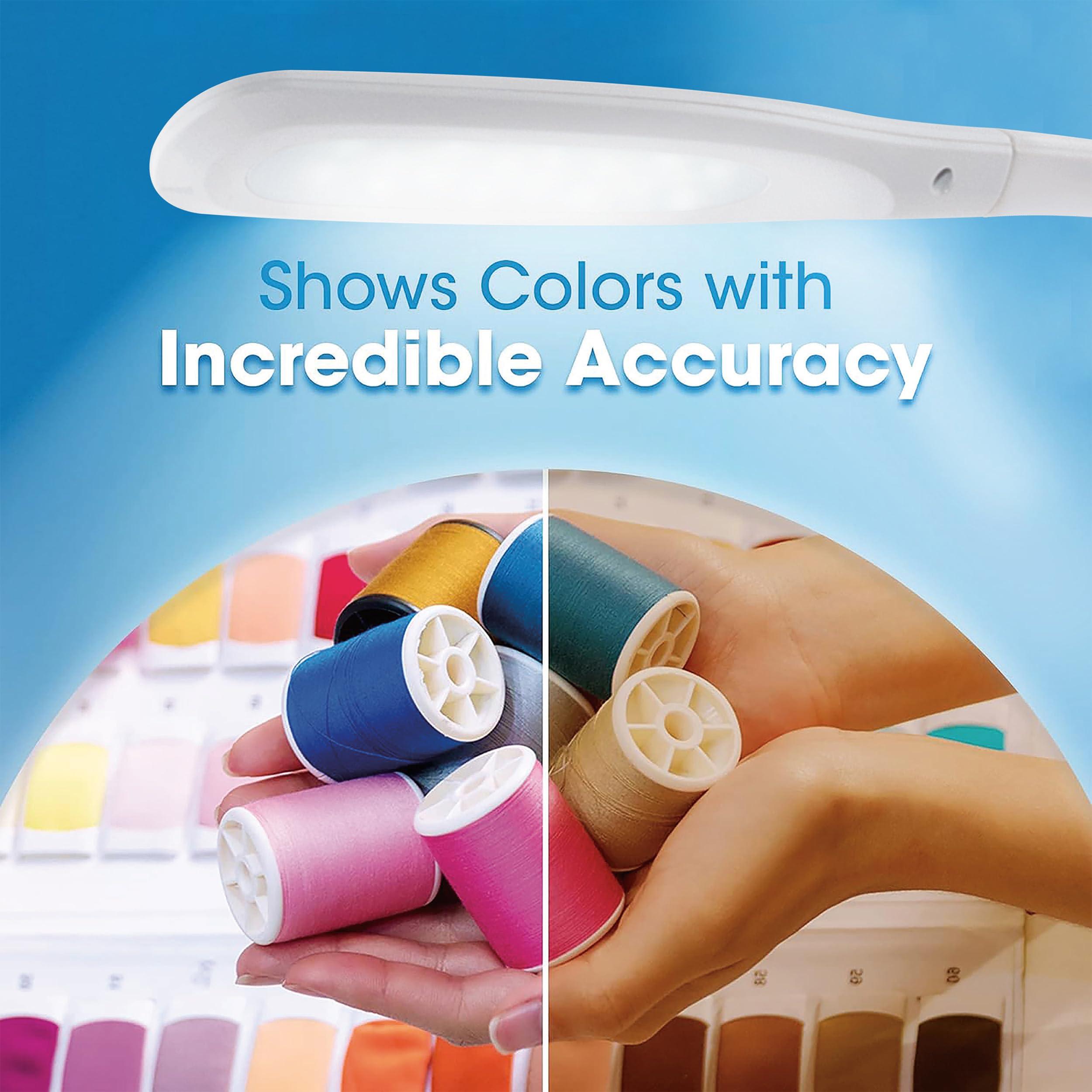 OttLite OttLite Creative Curves LED Desk Lamp with Adjustable Neck - Dimmable with 4 Brightness Settings & Energy Efficient Natural Daylight LEDs for Home Office, Computer Desk, & Dorms