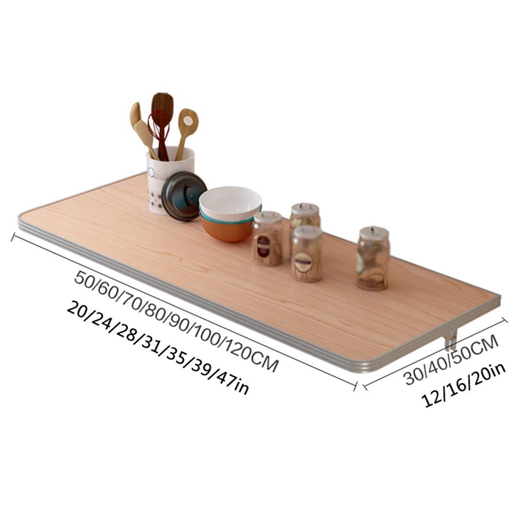 SYTH Wall Mounted Floating Folding Table, Drop Leaf Dining Table Small Desk for Office Home Kitchen