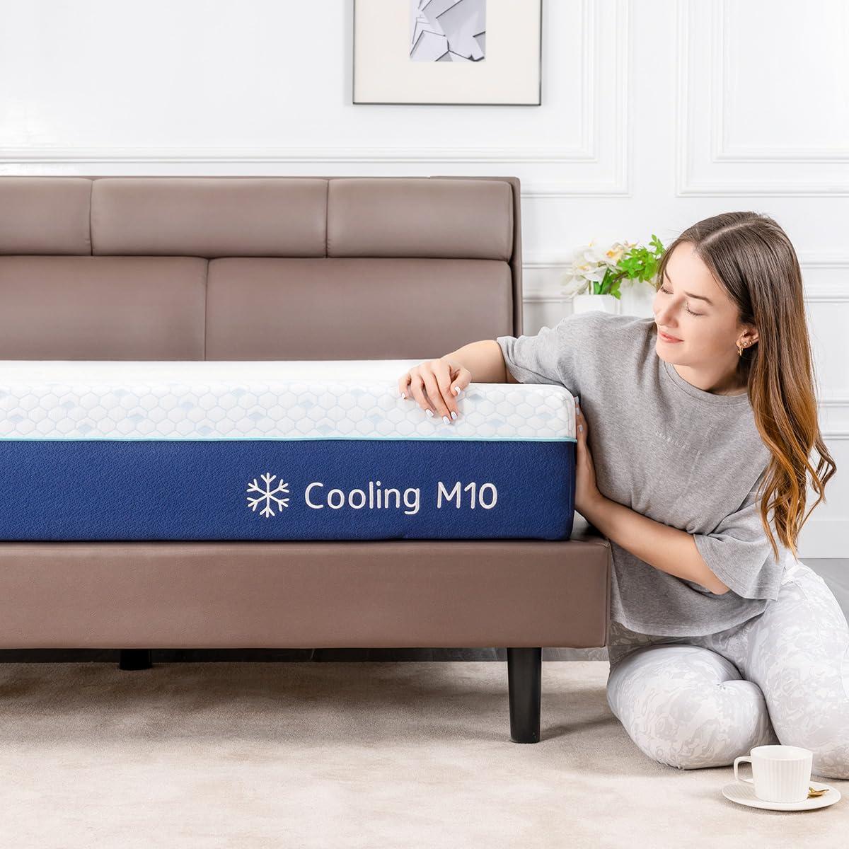 Gelsea Gelsea Full Mattresses,10 Inch Full Size Mattresses in a Box, Gel Memory Foam Mattress for Cool Sleep High Density Foam Support & Improve Sleep Mattresses, Pressure Relief, Medium Firm