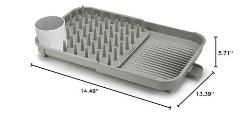 Joseph Joseph Joseph Joseph Duo Expandable Dish Drying Rack, Gray, 2-Tier