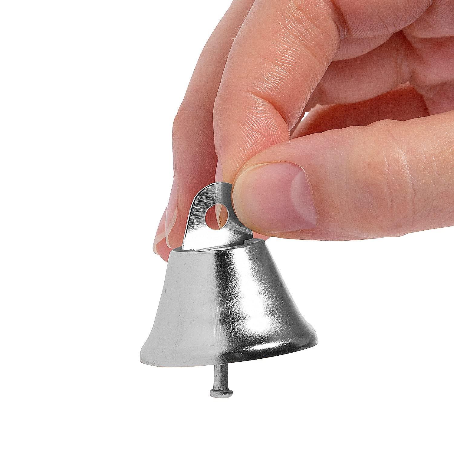 Fun Express Silver Wedding Bells, 24 Pieces