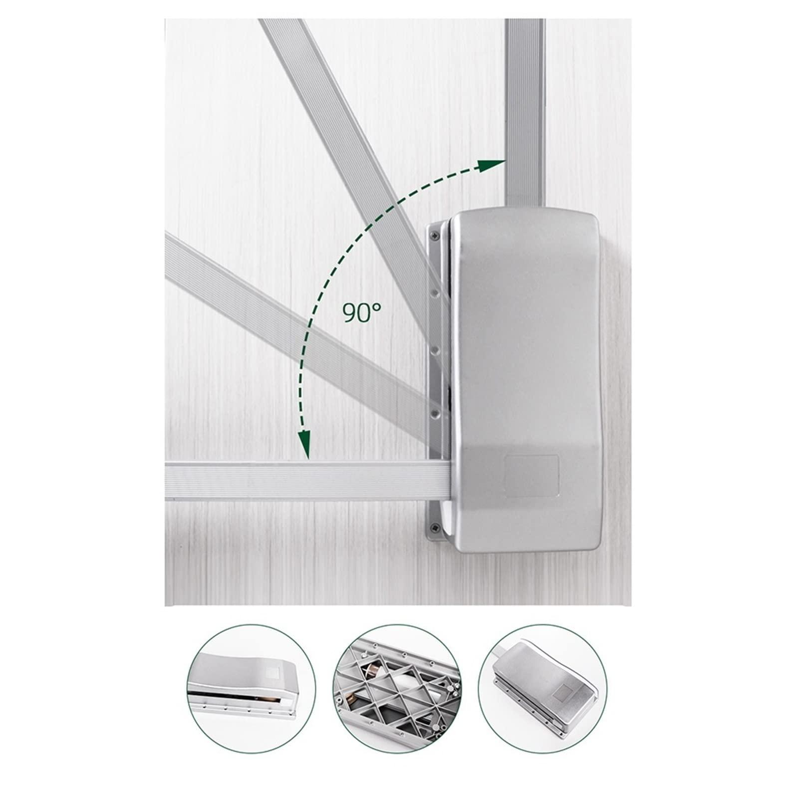 GFUDGBUIFIIIIGEDRI Pull Down Adjustable Wardrobe Rail Adjustable Hanging Lift Clothes Wardrobe Rail Extendable Clothes Hanger Wardrobe Pull Down Rod (Size : 45~60cm) ()