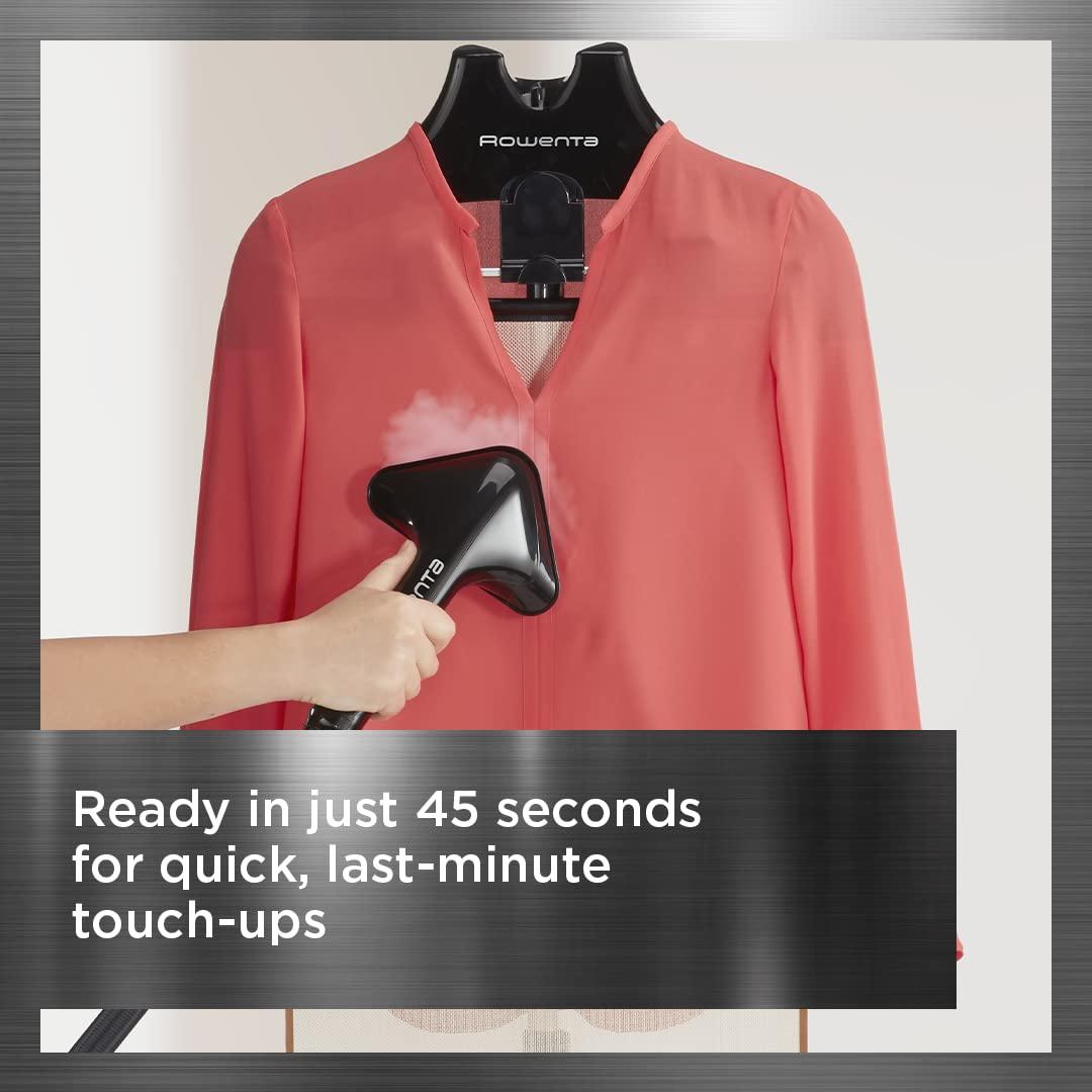 Rowenta Rowenta, Steamer for Clothes, Prostyle Full Size Steamer with Screen, 63 Inches, 51oz water tank capacity, 1500 Watts, Ironing, Clothes Steamer, Black Garment Steamer IS3440