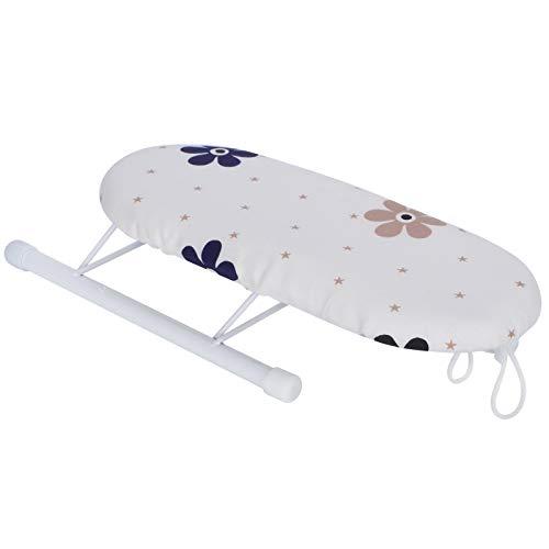Jerliflyer Jerliflyer Desktop Ironing Board, Portable Mini Small Ironing Board Thickened with Folding Legs, Suitable for Home Travelling (Flowers Tightly grouped)