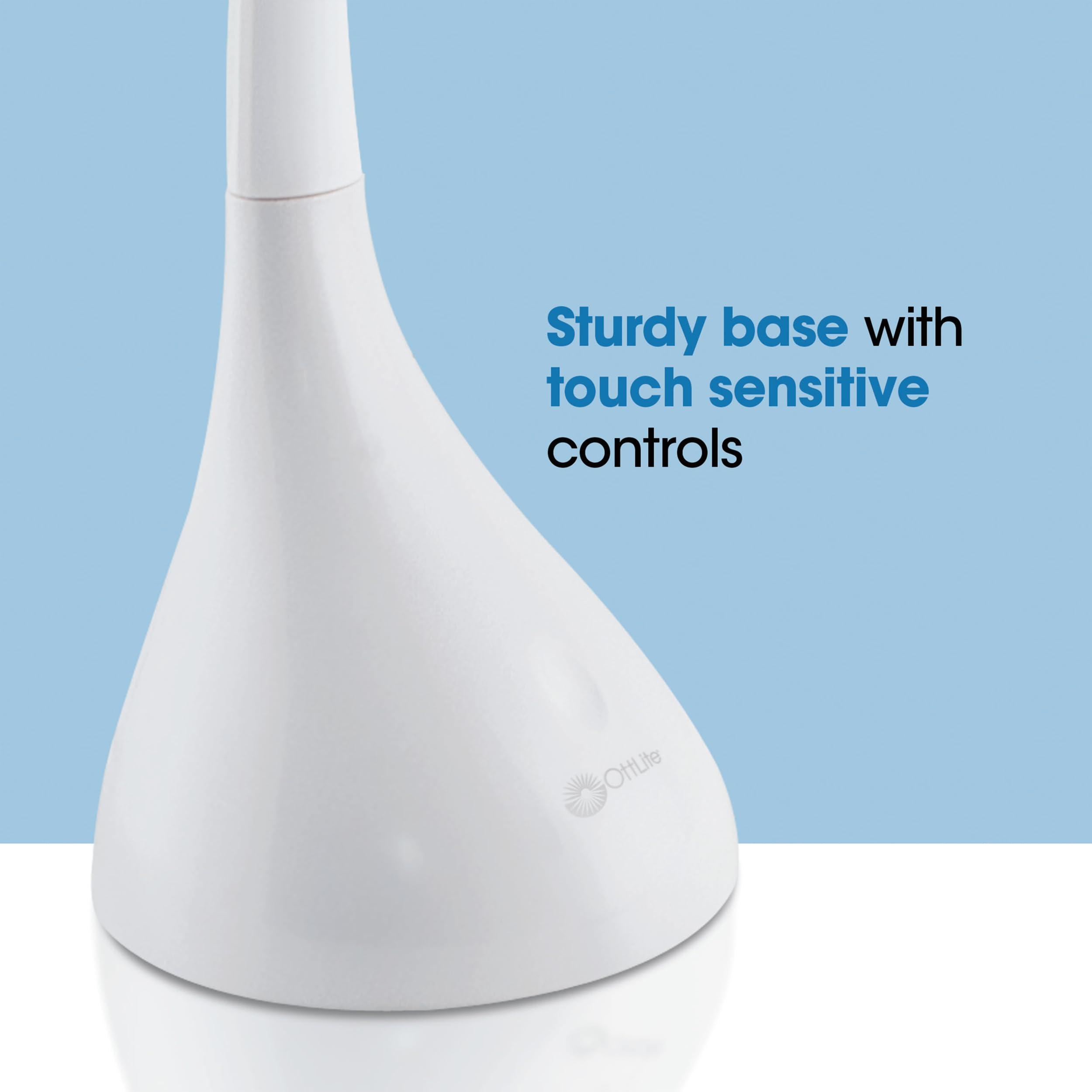 OttLite OttLite Creative Curves LED Desk Lamp with Adjustable Neck - Dimmable with 4 Brightness Settings & Energy Efficient Natural Daylight LEDs for Home Office, Computer Desk, & Dorms