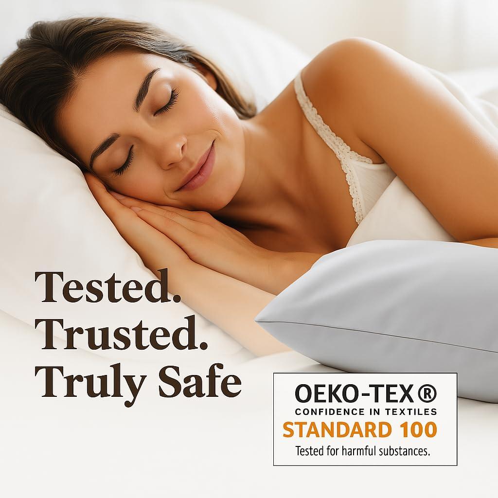 Hyde Lane Hyde Lane Luxury 1000 Thread Count 100% Cotton California King Bed Sheets | Very Comfy Soft & Thick with Deep Pocket - Fits up to 18\" Mattress, Cotton Bed Sheets Cal King - 4 PC (Ivory/Cream)