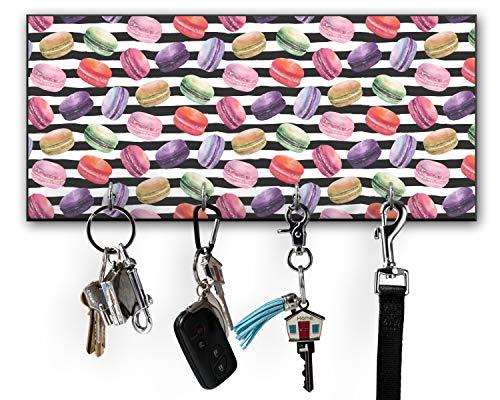 YouCustomizeIt YouCustomizeIt Macarons Key Hanger w/ 4 Hooks w/Name or Text