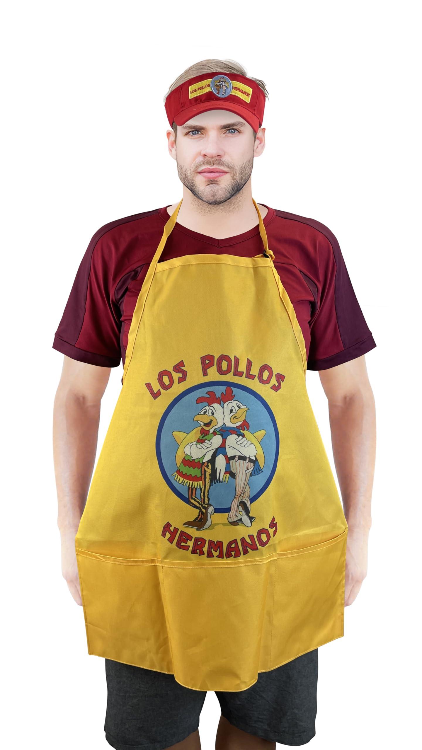 OEM ANGIEHAIE Pollos Hermanos Apron Cap Set Moth Heisenberg Breaking Bad