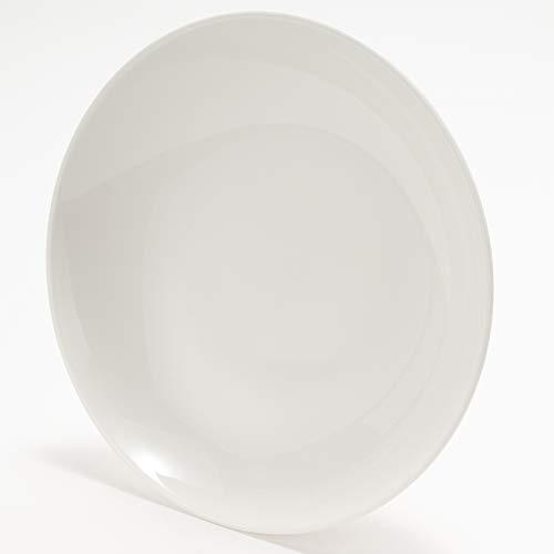TAMAKI TAMAKI T-661949 Fortemore Curry and Pasta Dish, White, Diameter 8.5 x Height 1.7 inches (21.4 x 4.2 cm), Microwave, Dishwasher and Oven Safe, Lightweight Reinforced Porcelain