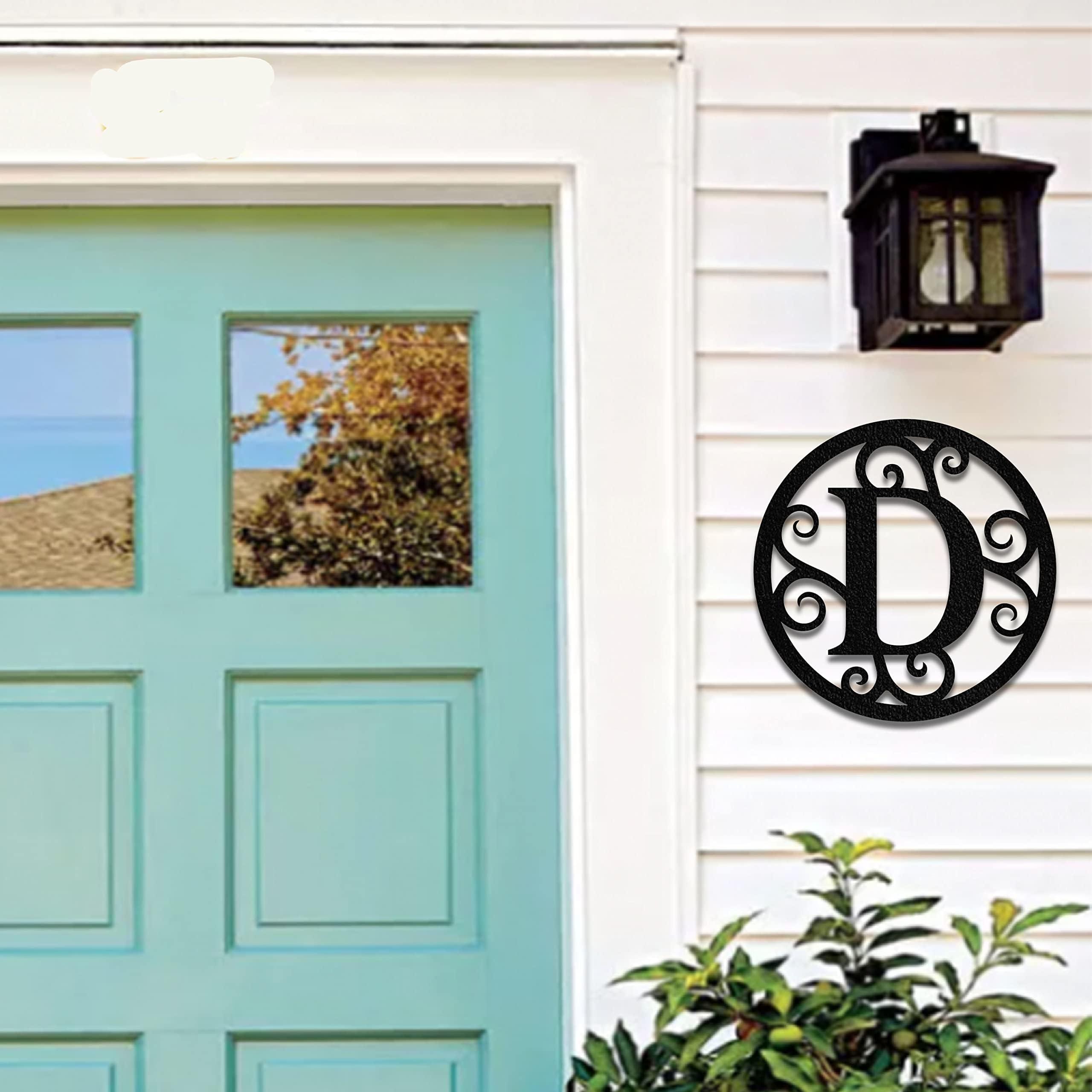 Zmetalz Personalized Family Name Sign, Custom Metal Monogram Sign, Home Decor, Wedding Gift, Rustic Sign (12 inch, oil rub bronze)