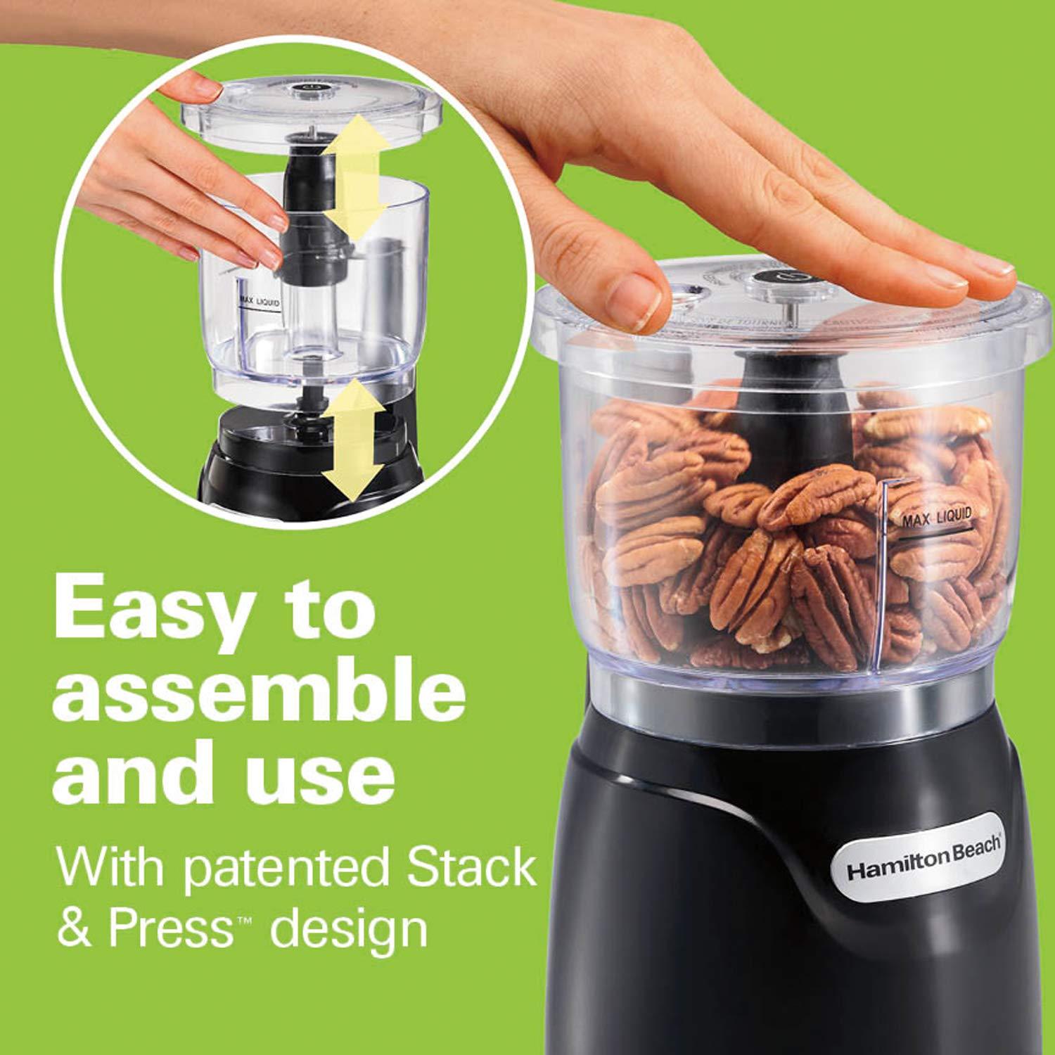 Hamilton Beach Hamilton Beach Electric Vegetable Chopper & Mini Food Processor (72850) and Coffee Grinder for Beans and Spices