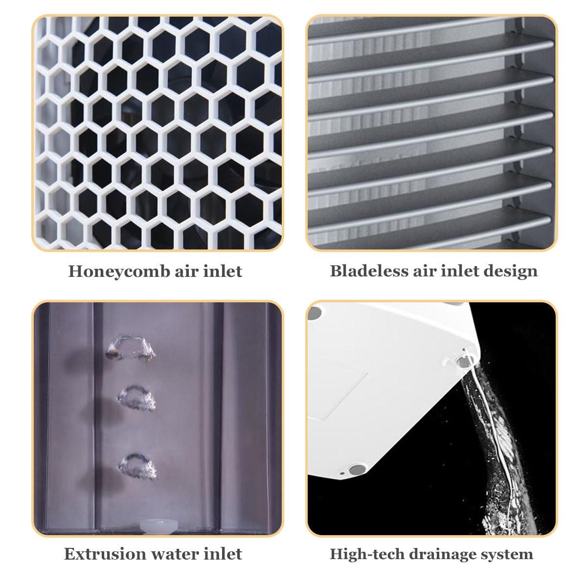 BTDGHY BTDGHY Frost Blast Pro Portable Air Chiller, Frost Blast Pro Air Conditioner, USB Rechargeable Frost Blast Pro Portable Ac, Portable Evaporative Air Cooler for Room, Bedroom, RV(Pink)