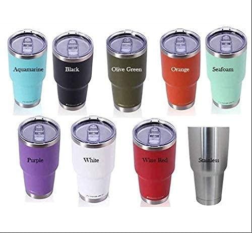 Generic Custom, photo engraved Stainless Steel Tumbler, with Lid, 30 oz, Personalized Vacuum Insulated Double Wall, Powder Coated