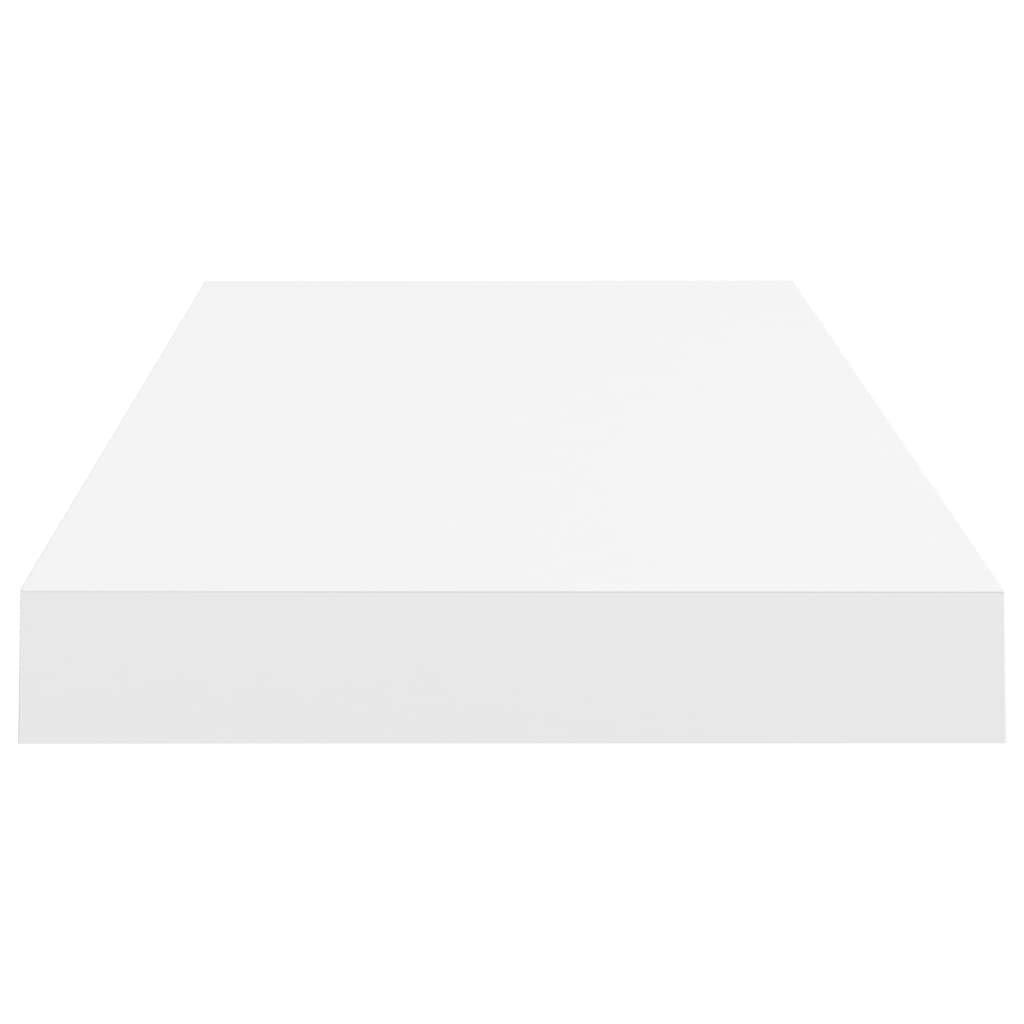 THOYTOUI THOYTOUI Floating Wall Shelf,Closet Shelves Cosmetic Shelf Display Shelf Album Rack Perfume Organizer with Storage Function Suitable for Living Room Bedroom White 23.6"x9.3"x1.5" MDF