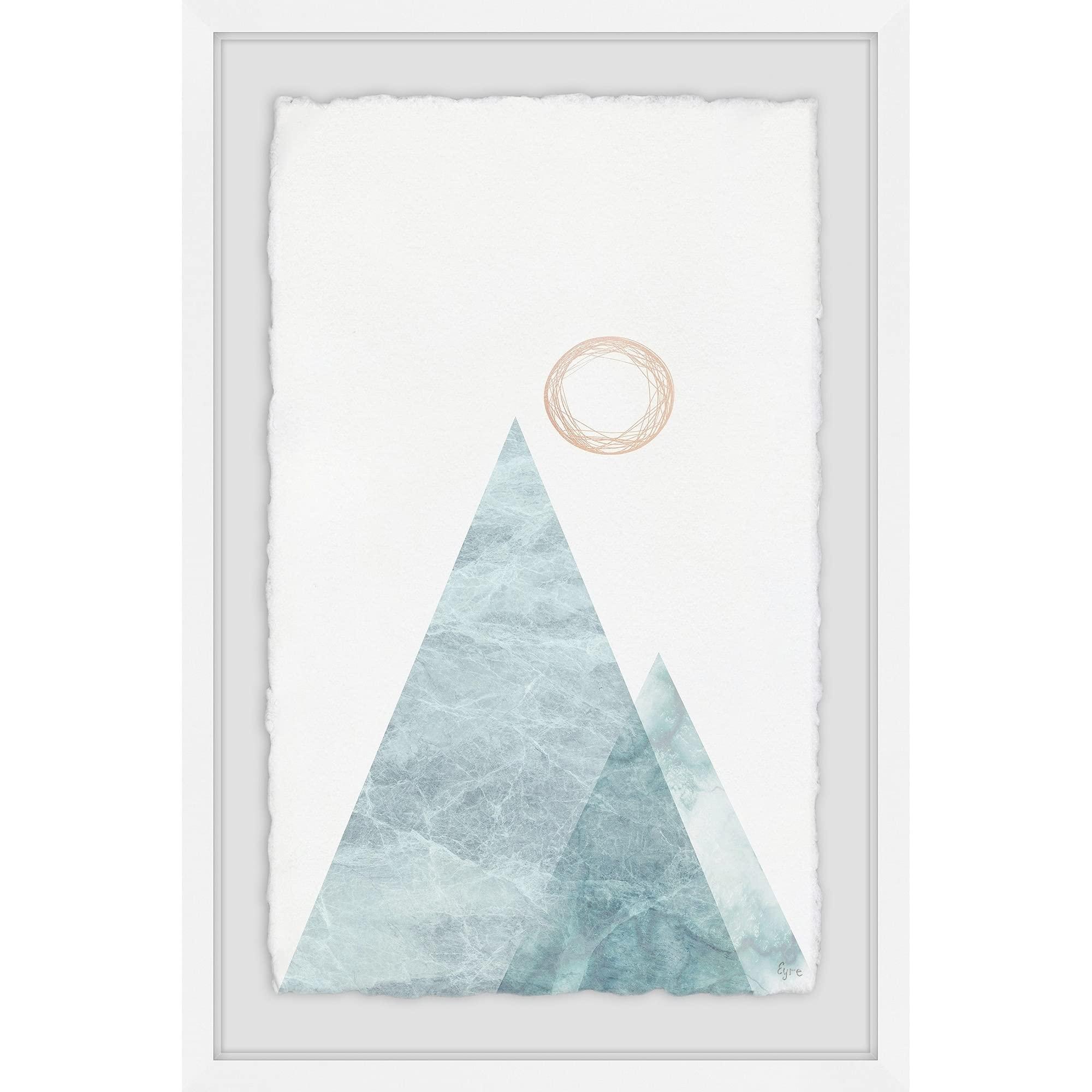Marmont Hill Marmont Hill - Handmade Mountain of Sea Framed Print 16 x 24