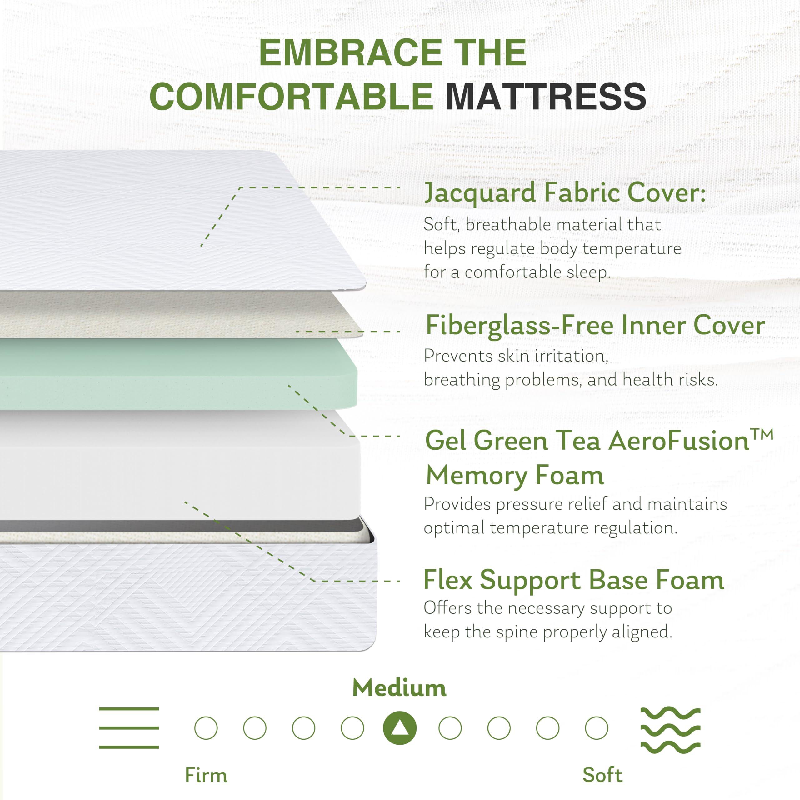 MLILY Twin Mattress in a Box, 8 inch Mattresses for Kids Bed Single Size Daybed Individual Bunk, Memory Foam Medium Firm