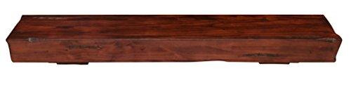 Pearl Mantels Pearl Mantels 412-60-70 Shenandoah Pine 60-Inch Fireplace Mantel Shelf, Rustic Cherry