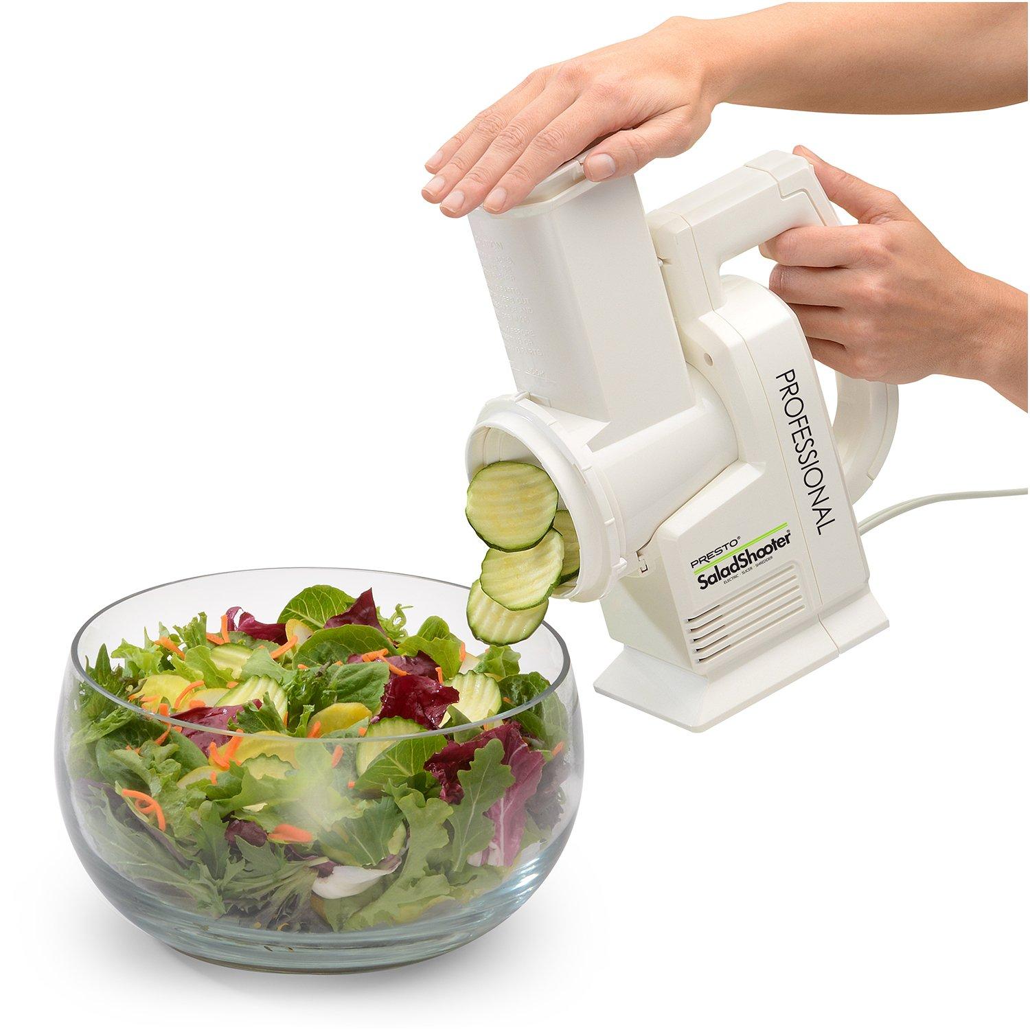 Presto Presto 02970 Professional SaladShooter Electric Slicer/Shredder, Black,1 count