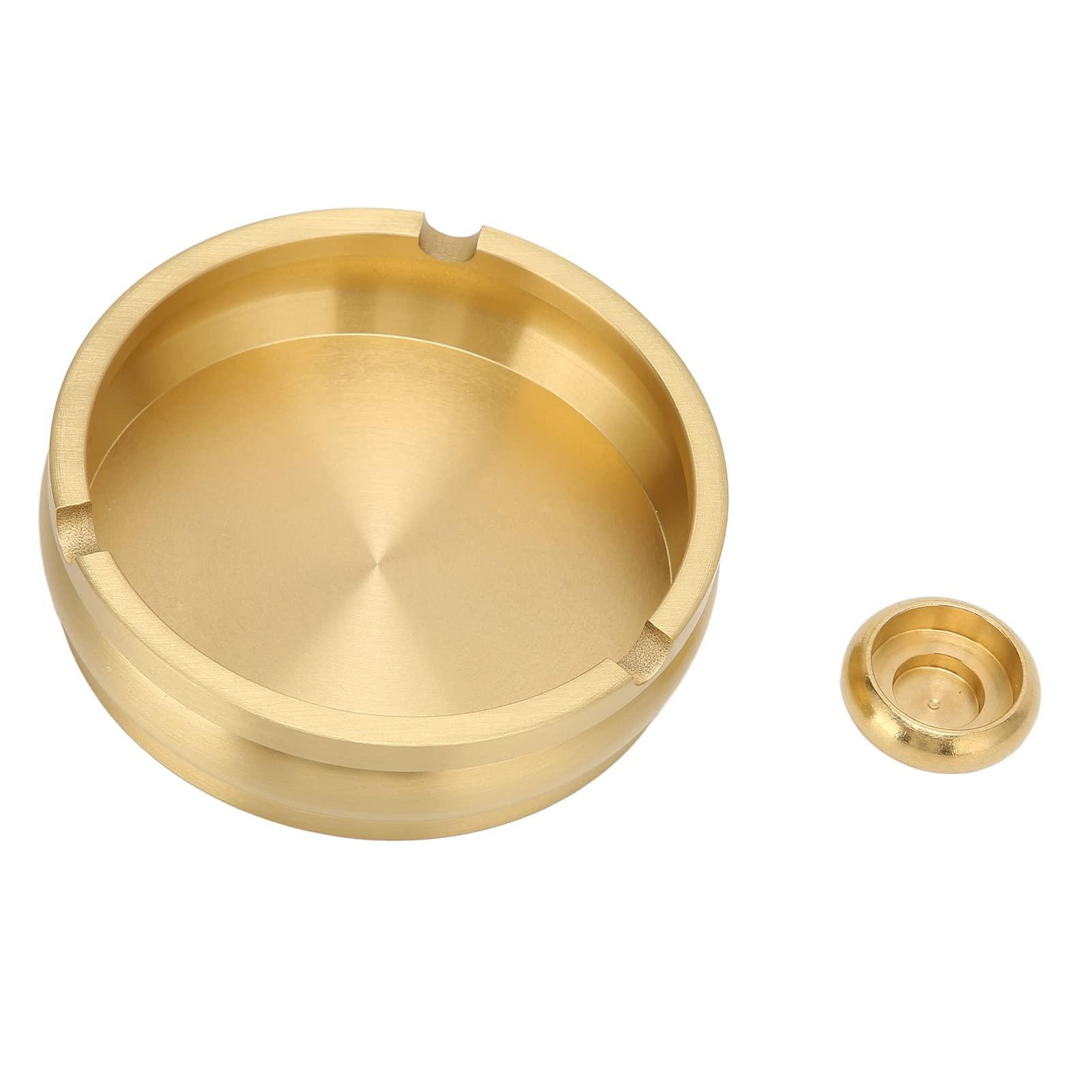 XIASABA XIASABA Pure Copper Ashtray Home Living Room Coffee Table Office Ashtray Simple Modern Style Trend Ornaments