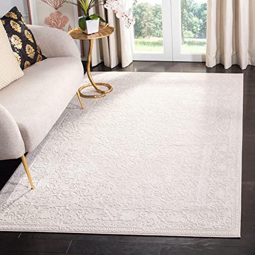 Safavieh SAFAVIEH Reflection Collection Runner Rug - 2\'3\" x 8\', Light Grey & Cream, Vintage Distressed Design, Non-Shedding & Easy Care, Ideal for High Traffic Areas in Living Room, Bedroom (RFT664C)