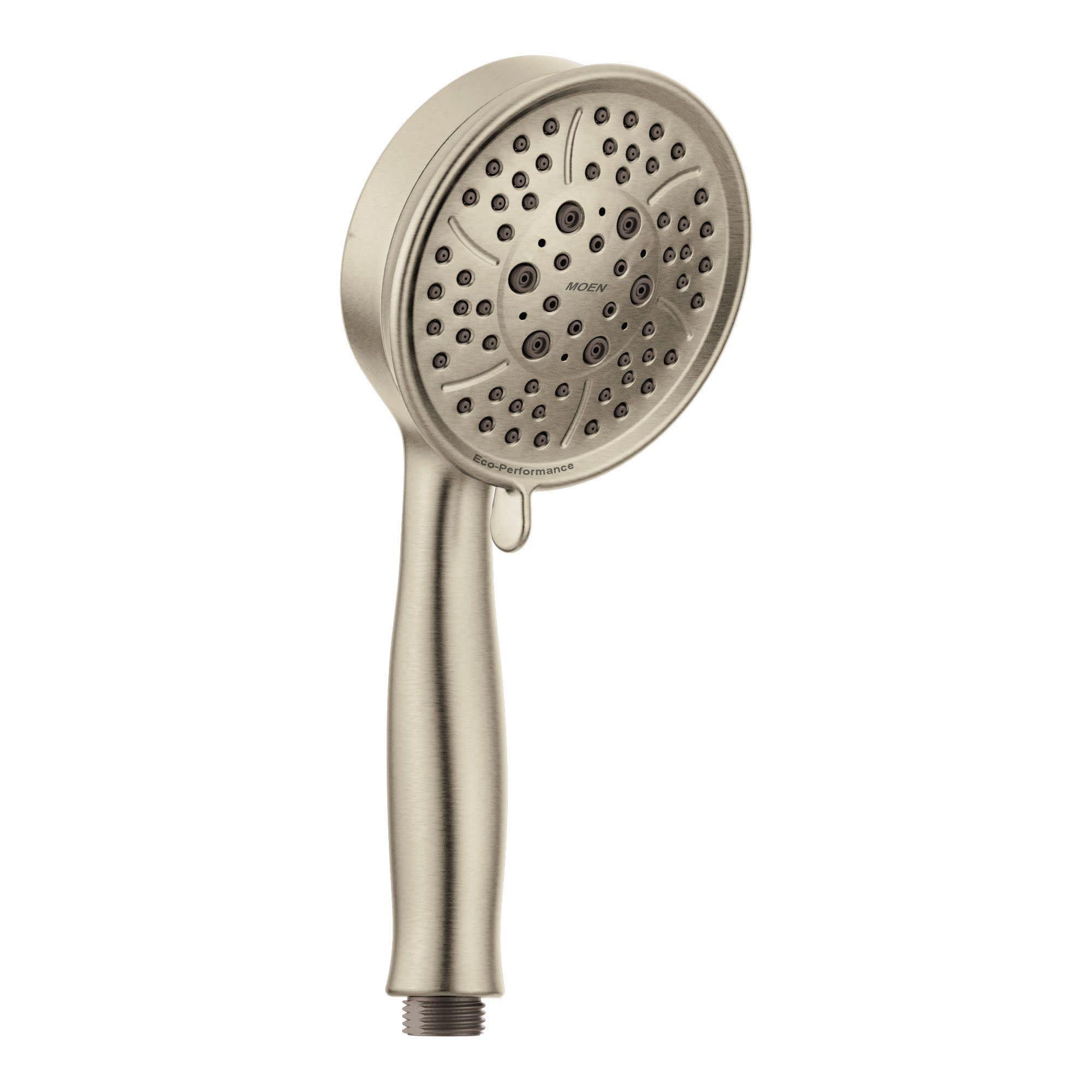 Moen Moen Brushed Nickel Replacement 4-Function Eco-Performance Handheld Showerhead, 164927BN