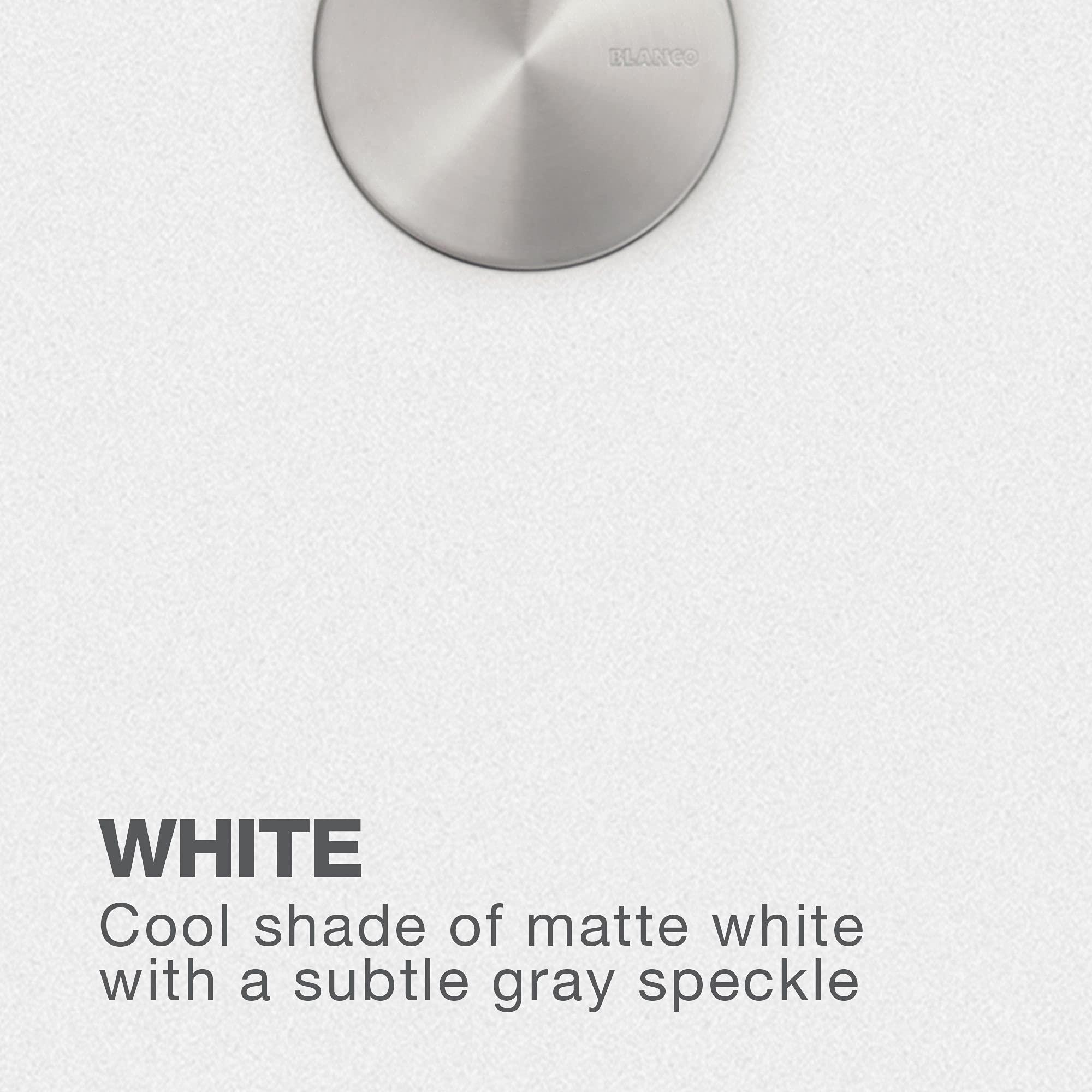 BLANCO BLANCO, White 441767 DIAMOND SILGRANIT Super Single Undermount Kitchen Sink, 33.5\" X 18.5\"