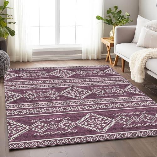 Addison Rugs Addison Rugs Chantille ACN901 Eggplant 10' x 14' Indoor/Outdoor, Machine Washable, Easy Clean, Non Shedding, Bedroom, Living Room, Dining Room, Kitchen, Patio Rug