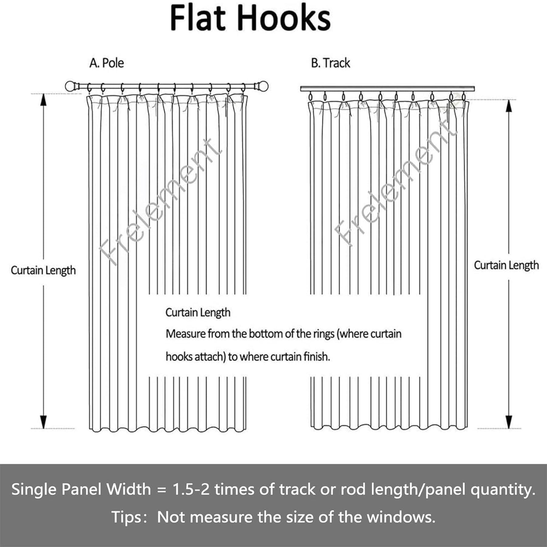 Frelement Frelement Velvet Drapes Room Darkening Drapes Backdrop Curtains for Media Movie Theater Room Flat Hooks Curtains Extra Wide Privacy Room Divider Curtains, 120" W x 102" L, 2 Panels, Sepia Tint