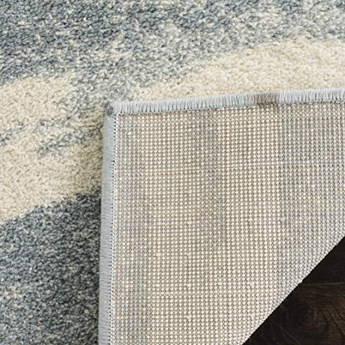 Safavieh SAFAVIEH Adirondack Collection Accent Rug - 3\' x 5\', Cream & Slate, Modern Wave Distressed Design, Non-Shedding & Easy Care, Ideal for High Traffic Areas in Entryway, Living Room, Bedroom (ADR125T)