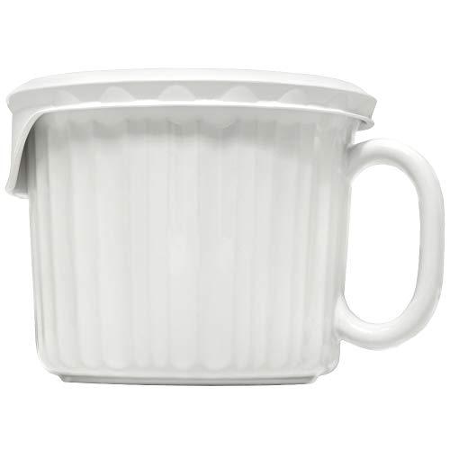 CorningWare Corningware Plastic 20-Ounce Oven Safe Meal Mug with Vented Lid, French White