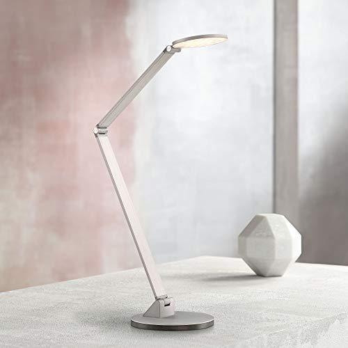GEORGE KOVACS George Kovacs P305-1-654-L George`S Reading Room LED Table Lamp, Chiseled Nickel