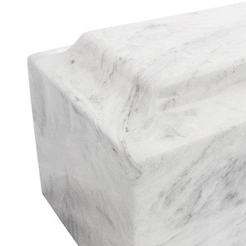 Silverlight Urns Carrera Classic Cultured Marble Cremation Urn for Ashes, Gray Urn, Grey, Adult Sized Cremation Urn for Human Ashes, Ground Burial, Home Memorial and Funeral Cremation Urn