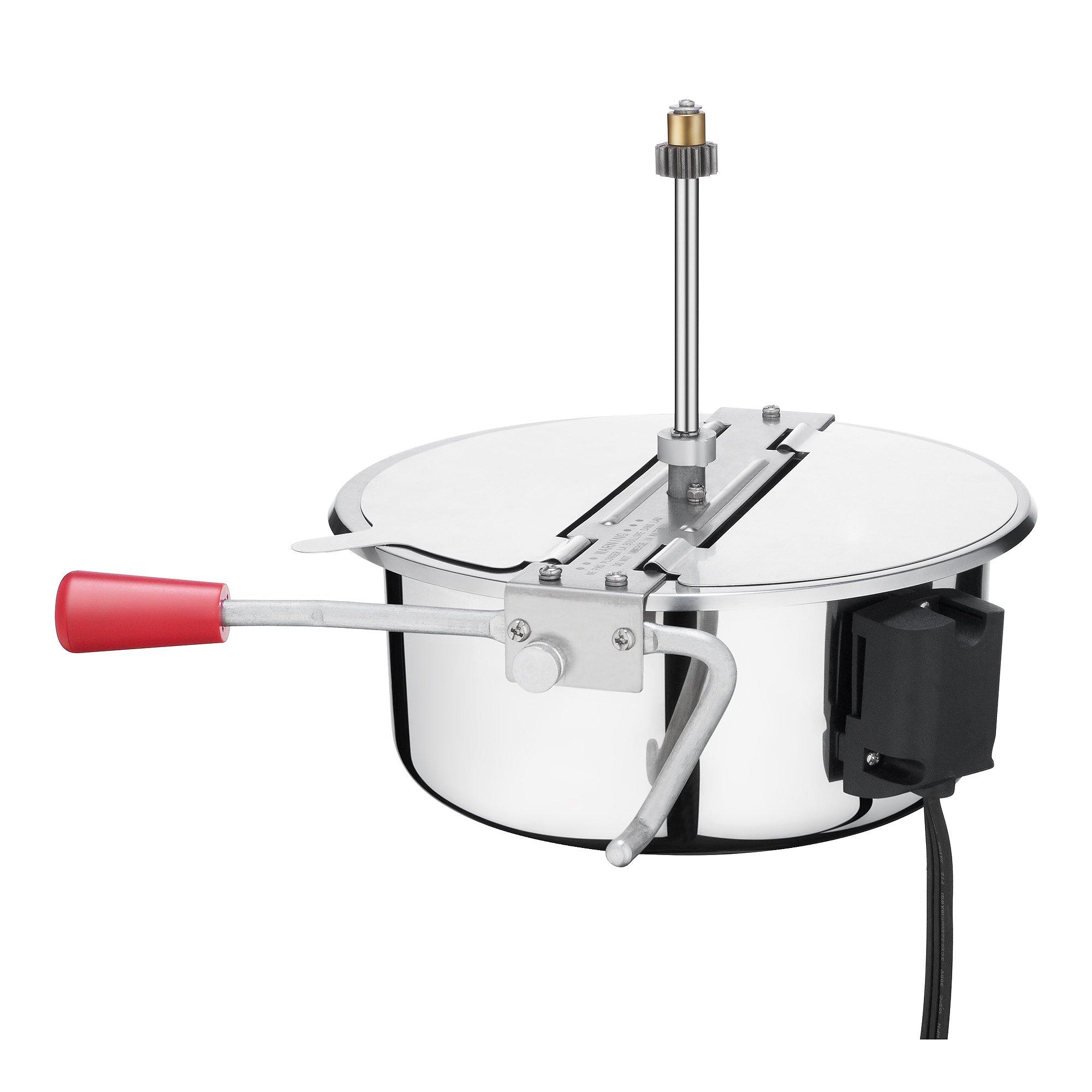 Superior Popcorn Company Movie Night Countertop Popcorn Machine - 3 Gallon Popper - 8oz Kettle, Old Maids Drawer, Warming Tray, Scoop by Superior Popcorn Company (Red)