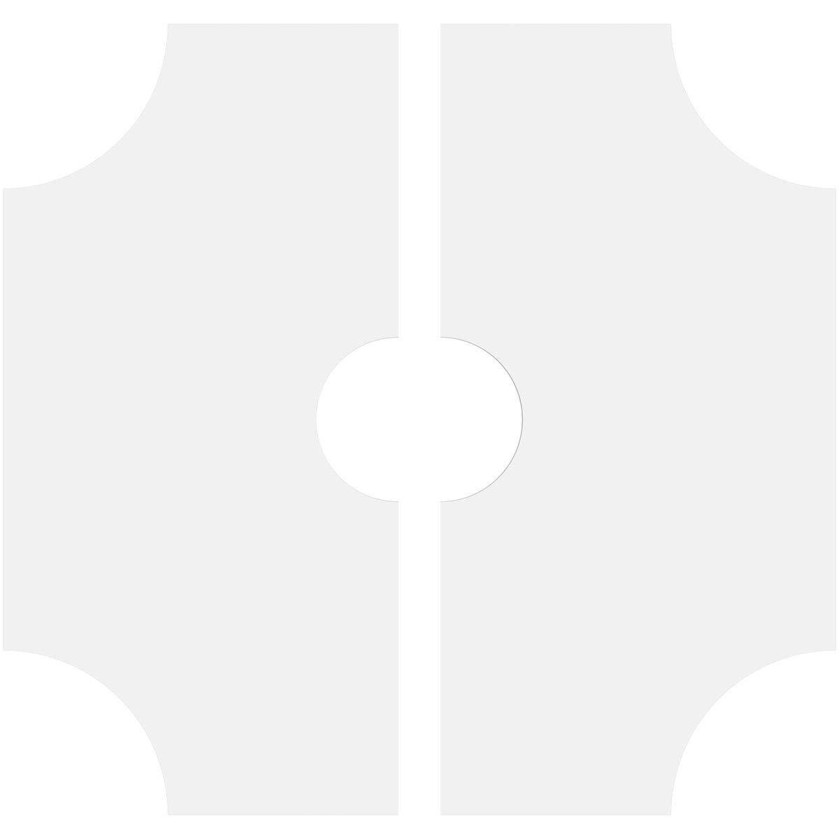 Ekena Millwork Ekena Millwork CMP24HS2-05000 Haus Architectural Grade PVC Contemporary, Two Piece Urethane Ceiling Medallions 24\"OD x 5\"ID x 8\"C x 1\"P