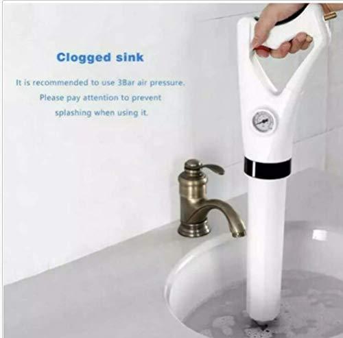 Golden House New Innovation Manual Drain Cleaner, Toilet Plunger,Air Drain Blaster,Clogged Pipe, High Pressure Air Drain Unblocker, Applied to Kitchen, Bathroom, Eco-Friendly