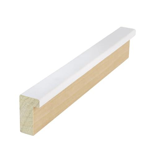 ArtToFrames ArtToFrames 19x23 inch Comtemporary White Wood Picture Frame, 2WOMD8990-19x23