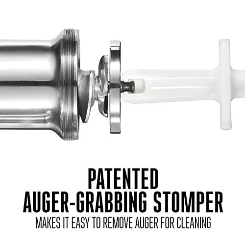 Weston Weston Pro Series Electric Meat Grinder, Commercial Grade, 560 Watts, .75 HP, 6lbs. Per Minute, Stainless Steel (10-0801-W)