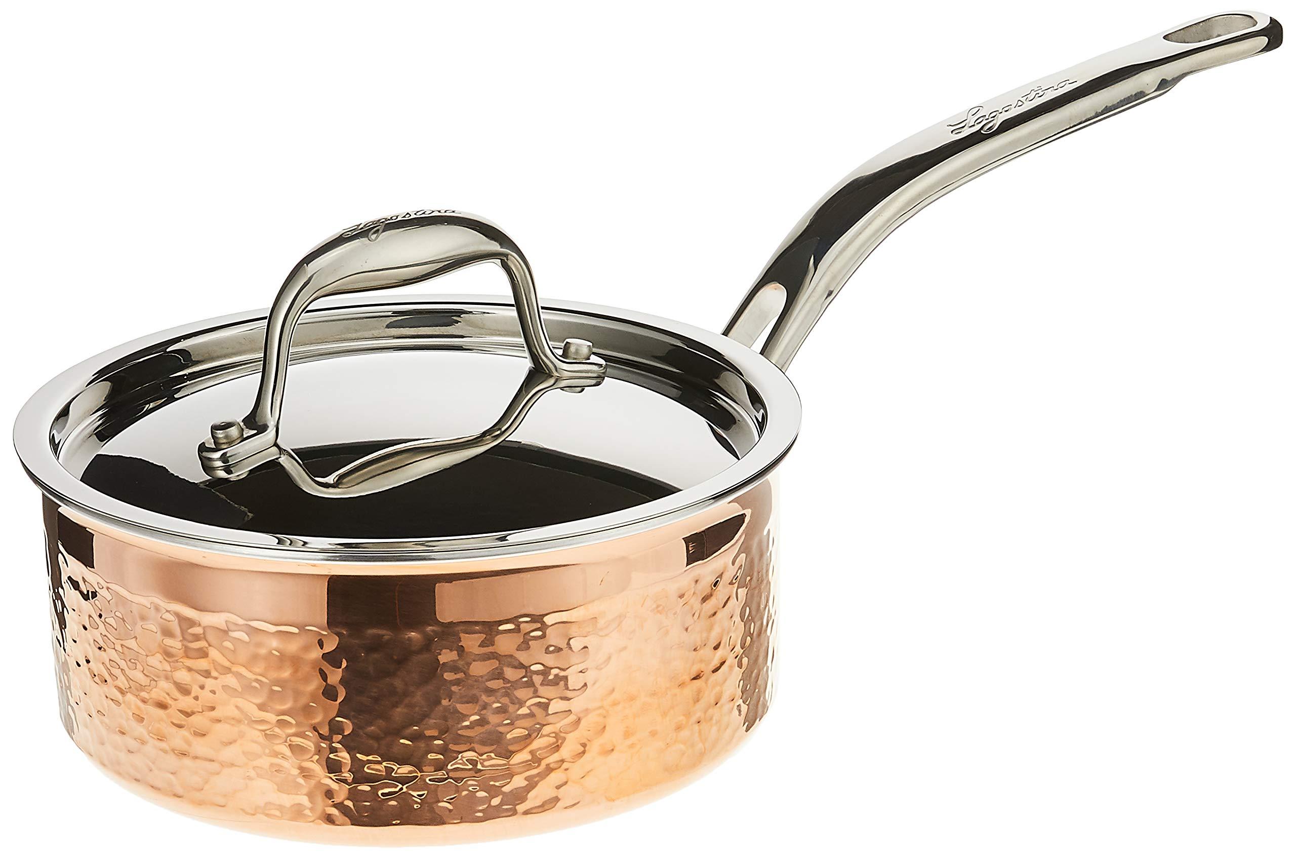 Lagostina Martellata Copper 2-Quart Covered Saucepan